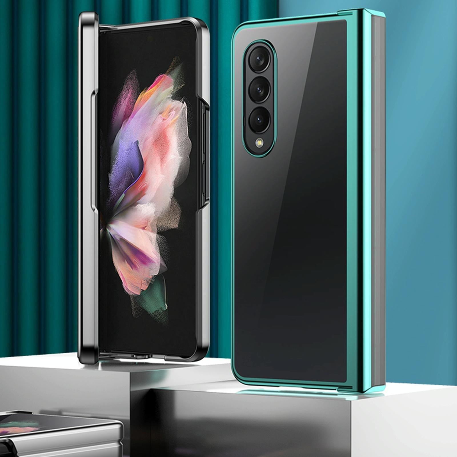 For Samsung Galaxy Z Fold4 5G Shockproof Pc Case - Full Coverage - Silver 4