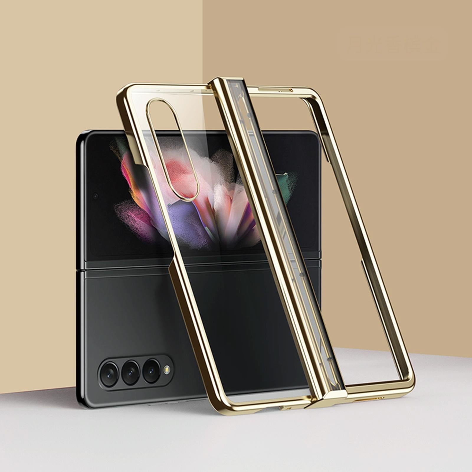 For Samsung Galaxy Z Fold4 5G Shockproof Pc Case - Full Coverage - Silver 10