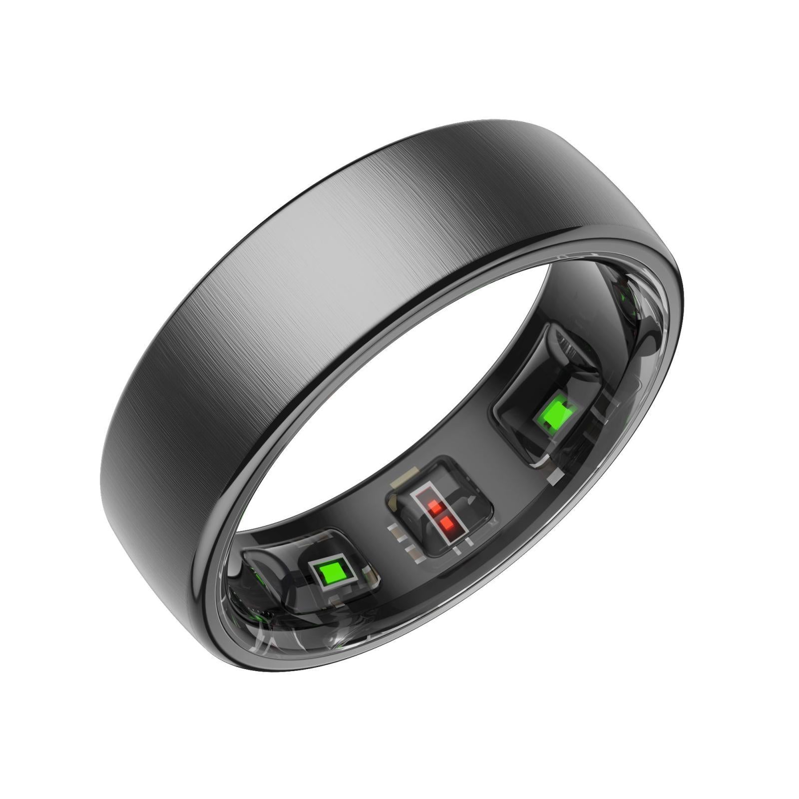 Smart Ring Size 14 Heart Rate Blood Oxygen Sleep Sports - Silver 13