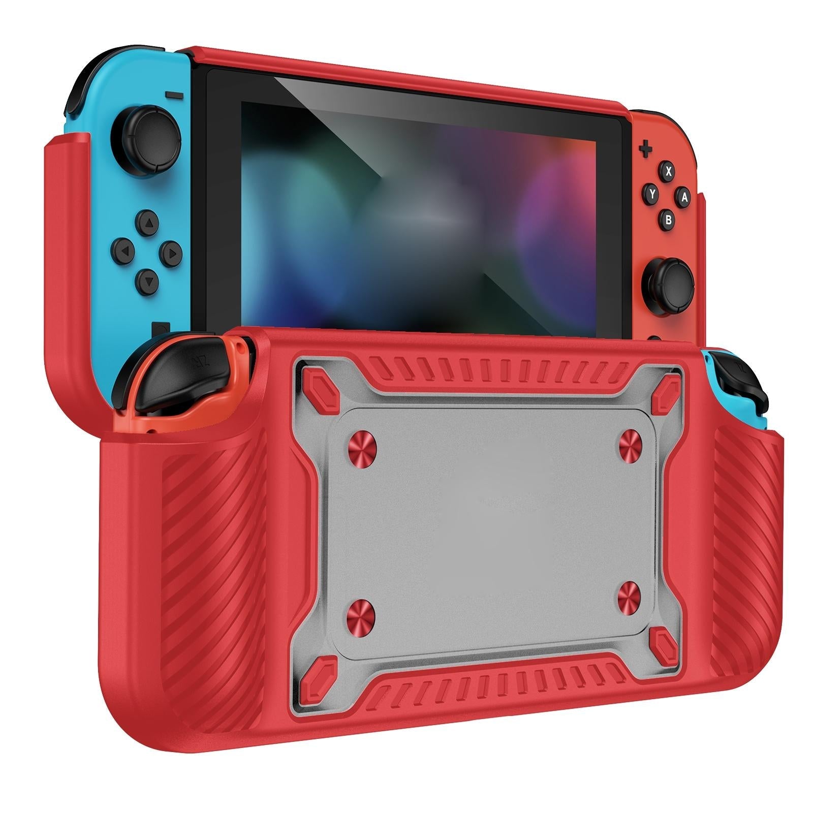 Protective Tpu Pc Case for Nintendo Switch Oled - Red 8