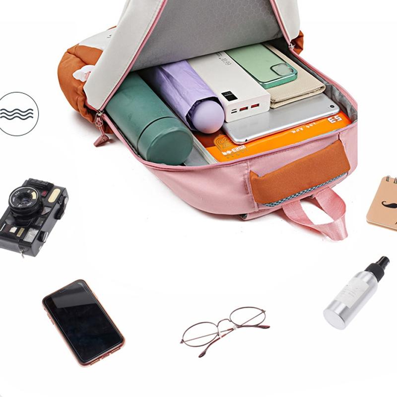 Adorable Junior High Backpack For Travel - Pink 6