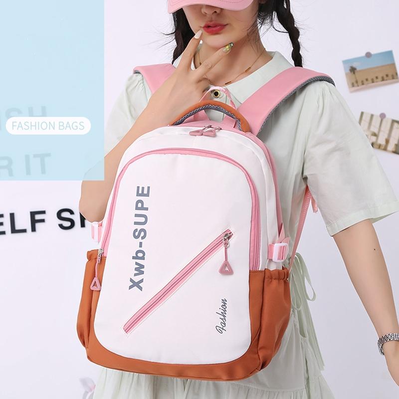Adorable Junior High Backpack For Travel - Pink 9