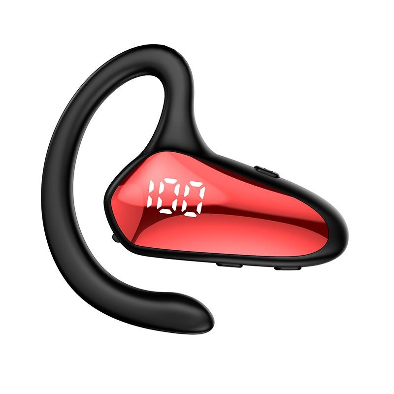 Digital Display Hanging Ear Bone Conduction Bluetooth Headset - Yx02 - Red 8