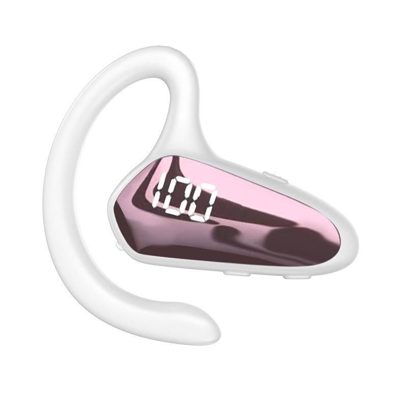 Digital Display Hanging Ear Bone Conduction Bluetooth Headset - Yx02 - Red 10