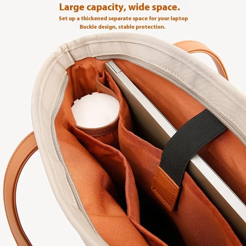 Large Capacity Laptop Tote For Women - Pink 9