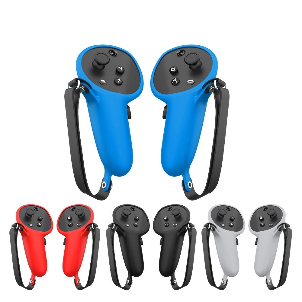 Pair of Silicone Vr Handle Cases for Meta Quest Pro - Red 3
