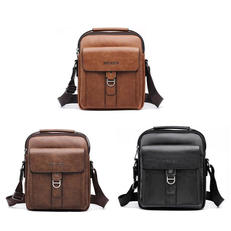 Men Outdoor Messenger Bag Dark Brown Small Size Ideal For Sports & Leisure