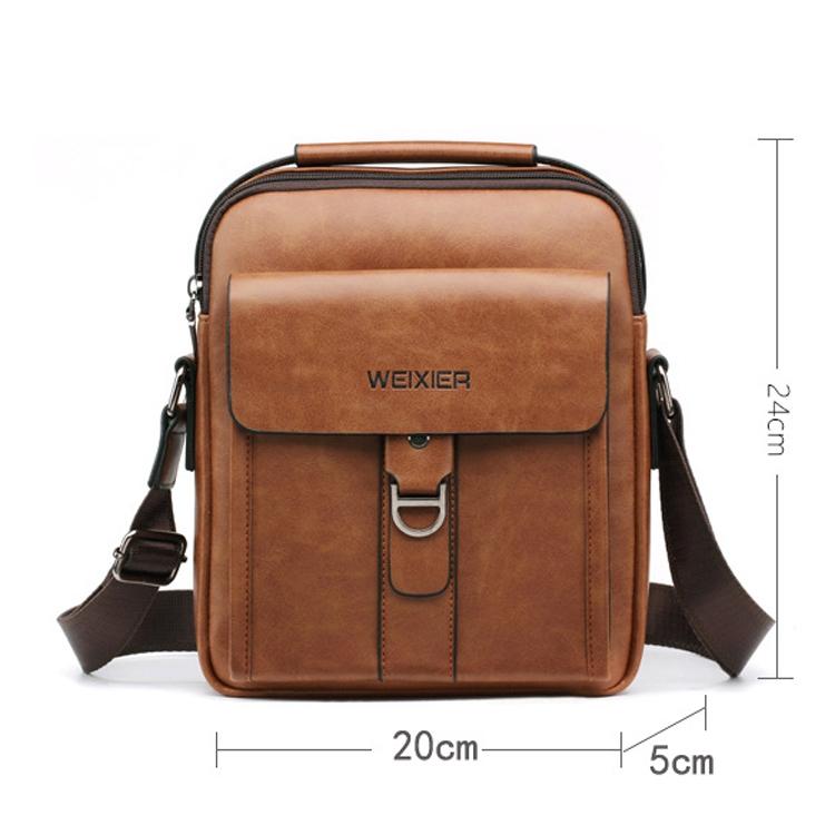 Men Outdoor Messenger Bag Dark Brown Small Size Ideal For Sports & Leisure 4