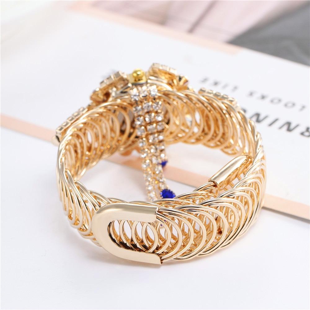 Diamond Pendant Quartz Bracelet Watch for Women - Wild and Unique - Pink 5