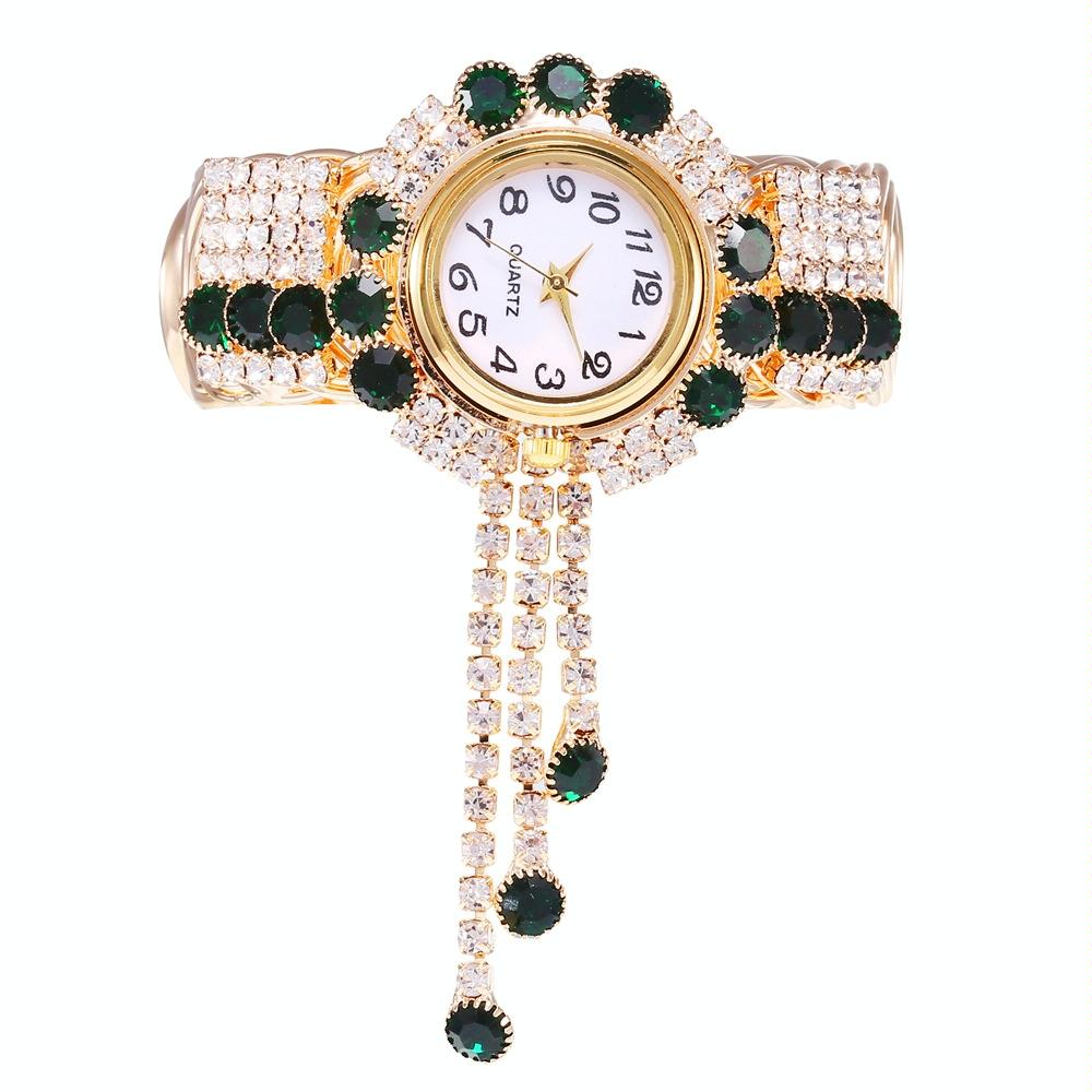 Diamond Pendant Quartz Bracelet Watch for Women - Wild and Unique - Pink 9