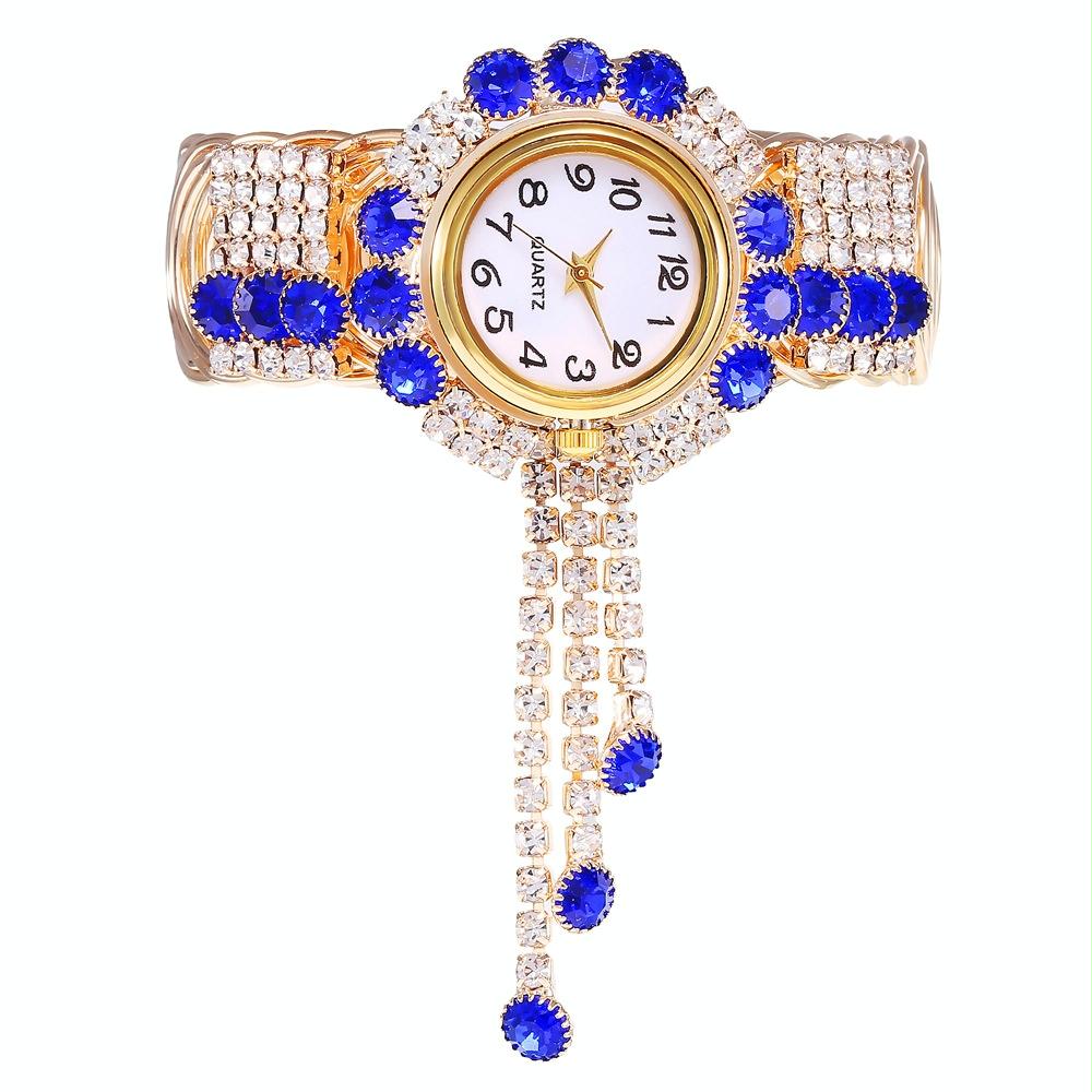 Diamond Pendant Quartz Bracelet Watch for Women - Wild and Unique - Pink 13