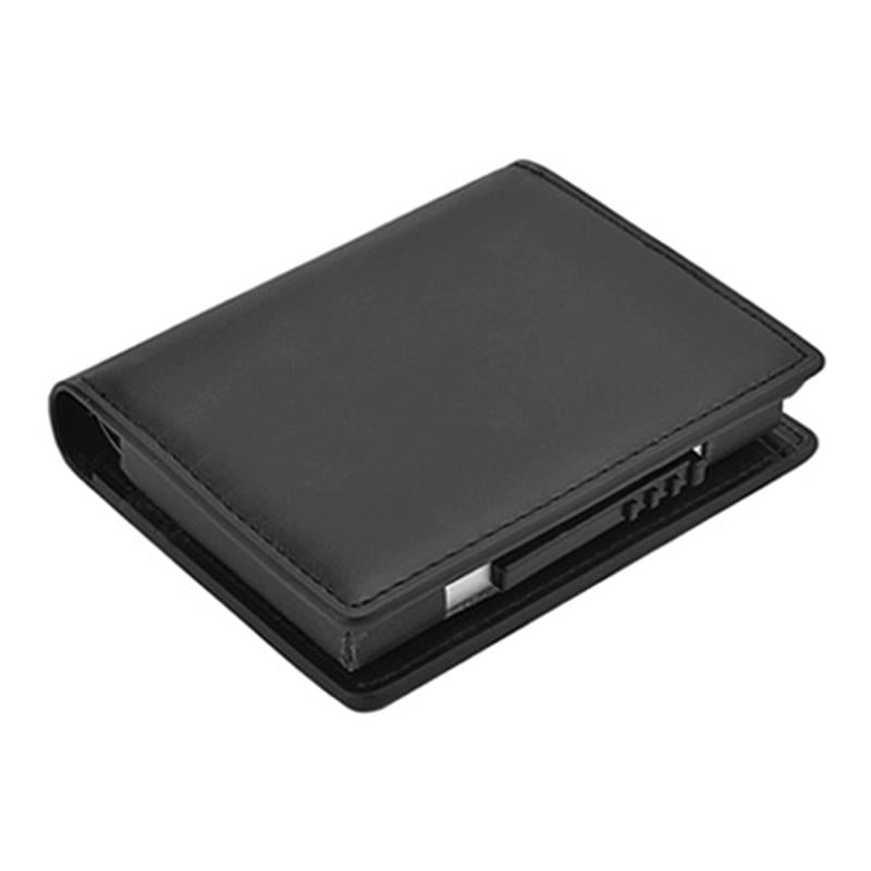 Rfid Blocking Short Wallet with Automatic Pop Up - Dark Brown 10