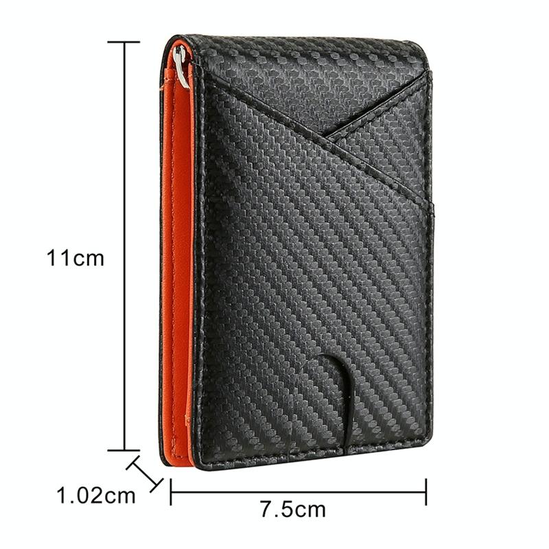 Carbon Fiber Business Wallet for Men - Rfid Protection - Blue 3