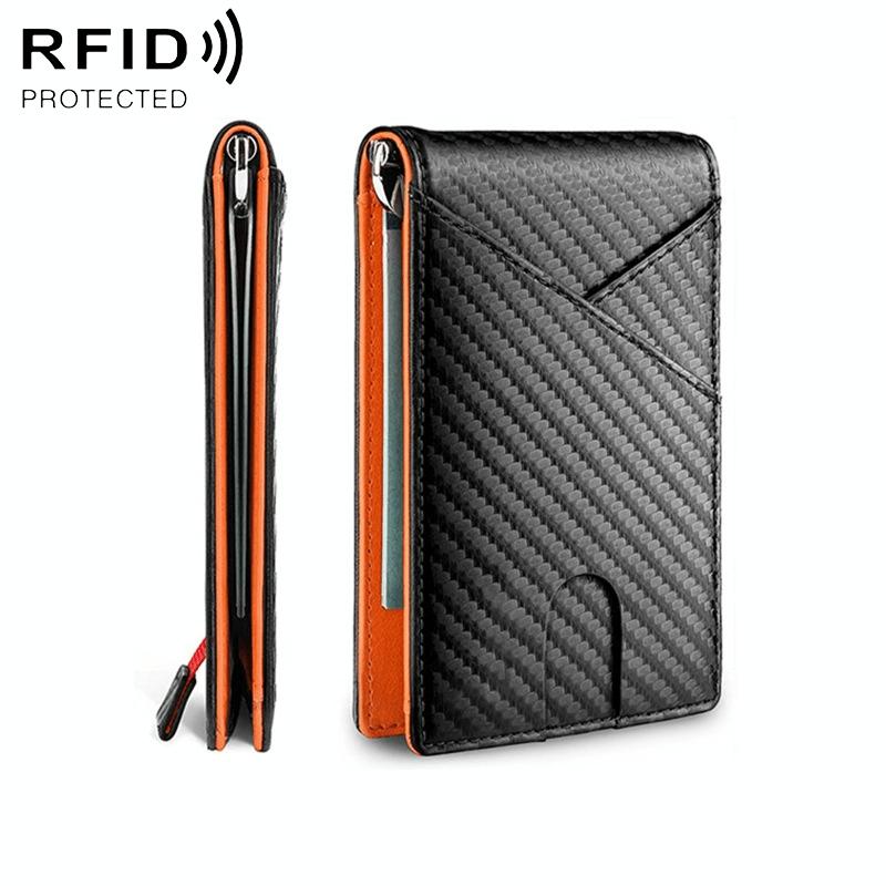 Carbon Fiber Business Wallet for Men - Rfid Protection - Blue 10