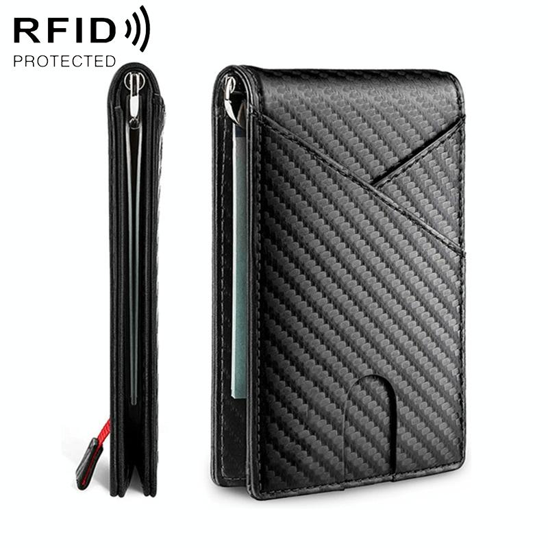 Carbon Fiber Business Wallet for Men - Rfid Protection - Blue 11