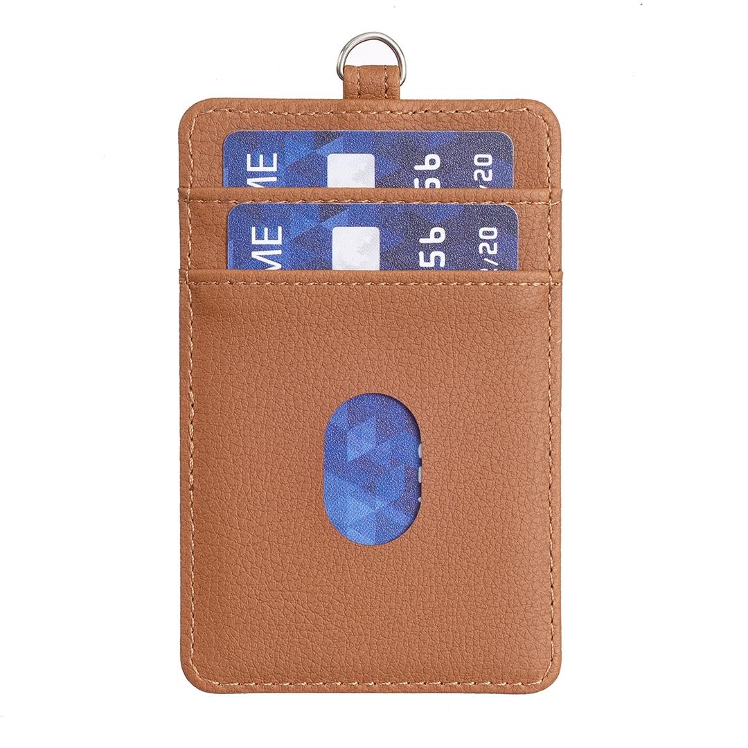 Vertical Id Card Bag & Lanyard - Blue 5