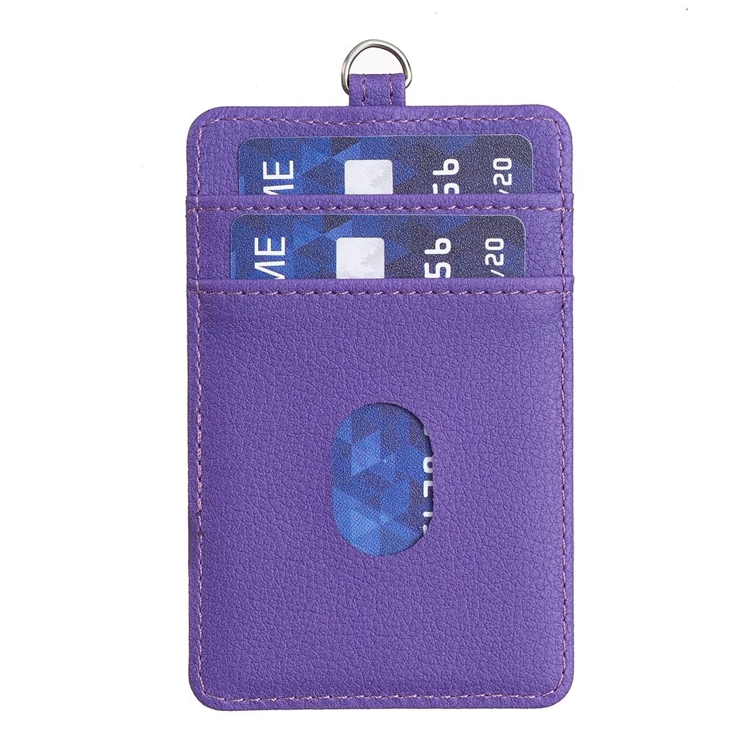 Vertical Id Card Bag & Lanyard - Blue 11