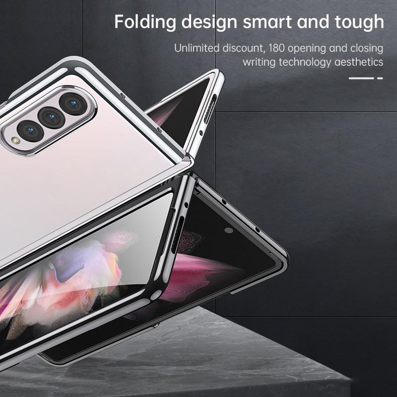 For Samsung Galaxy Z Fold4 5G Shockproof Protective Case - Silver 3