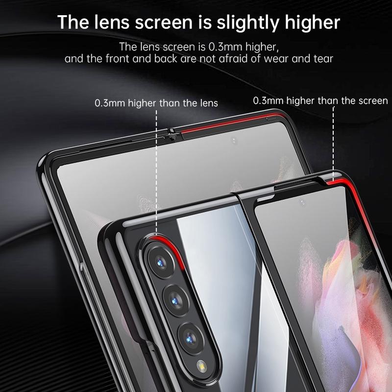 For Samsung Galaxy Z Fold4 5G Shockproof Protective Case - Silver 4