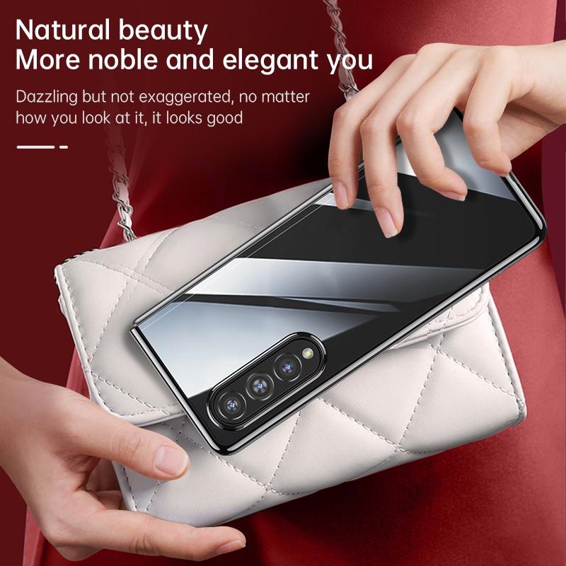 For Samsung Galaxy Z Fold4 5G Shockproof Protective Case - Silver 5