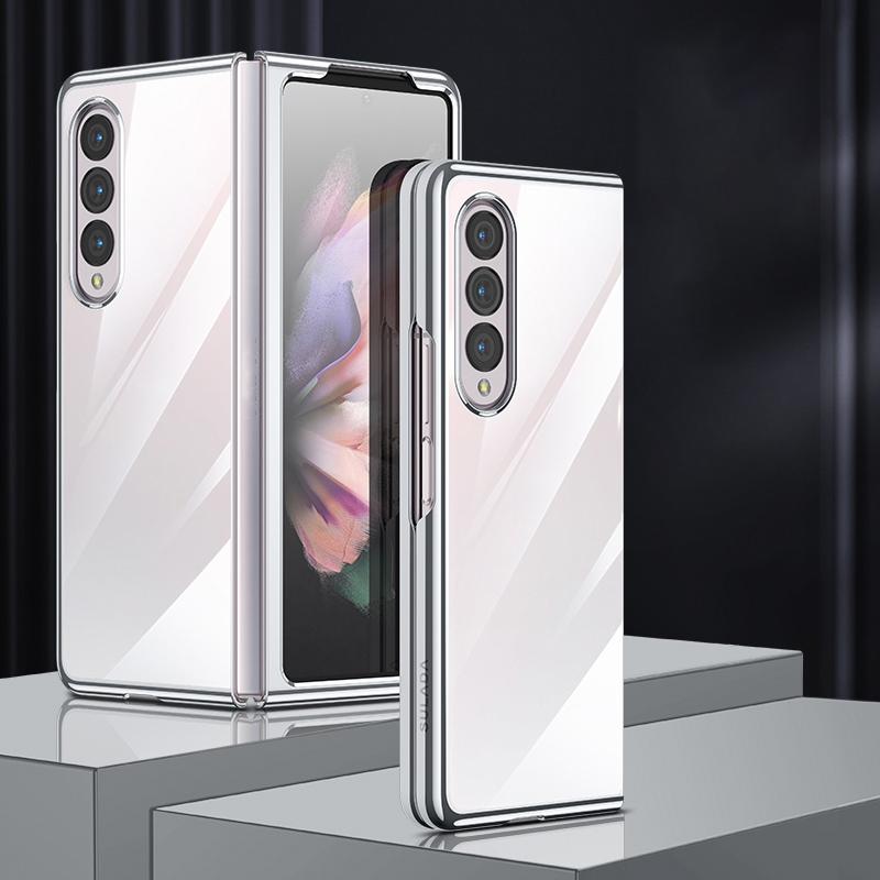 For Samsung Galaxy Z Fold4 5G Shockproof Protective Case - Silver 7