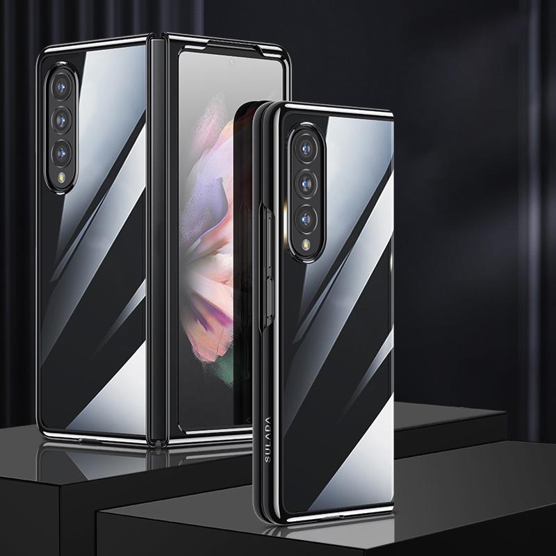 For Samsung Galaxy Z Fold4 5G Shockproof Protective Case - Silver 9