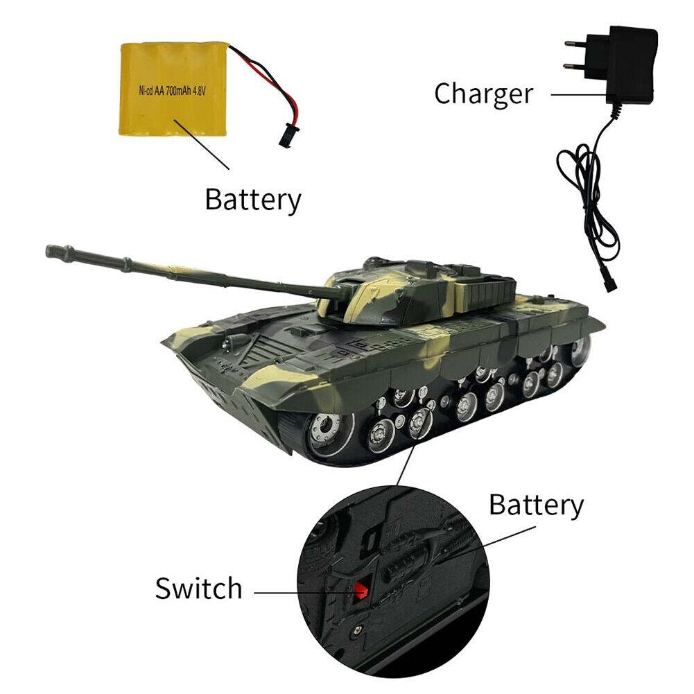1 32 Four-way Rc Tank with Remote Control - Yellow 5