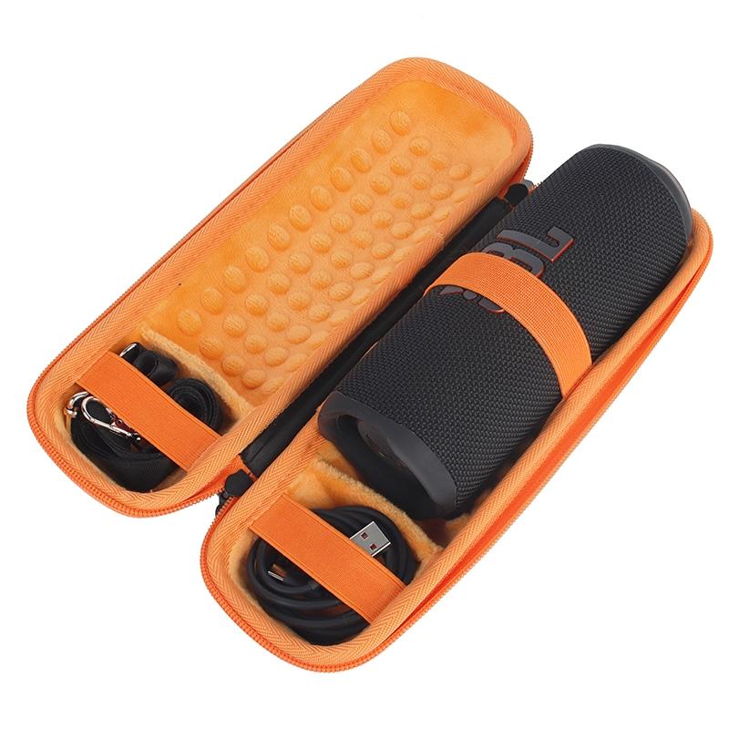 Portable Storage Case for Jbl Flip 6 - Compact and Durable - Black Orange 7