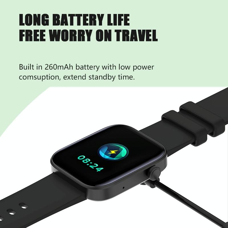 1.8 Inch Tft Screen Bluetooth Smart Watch Support Heart Rate Monitoring & 100+ Sports Modes - Gold 10