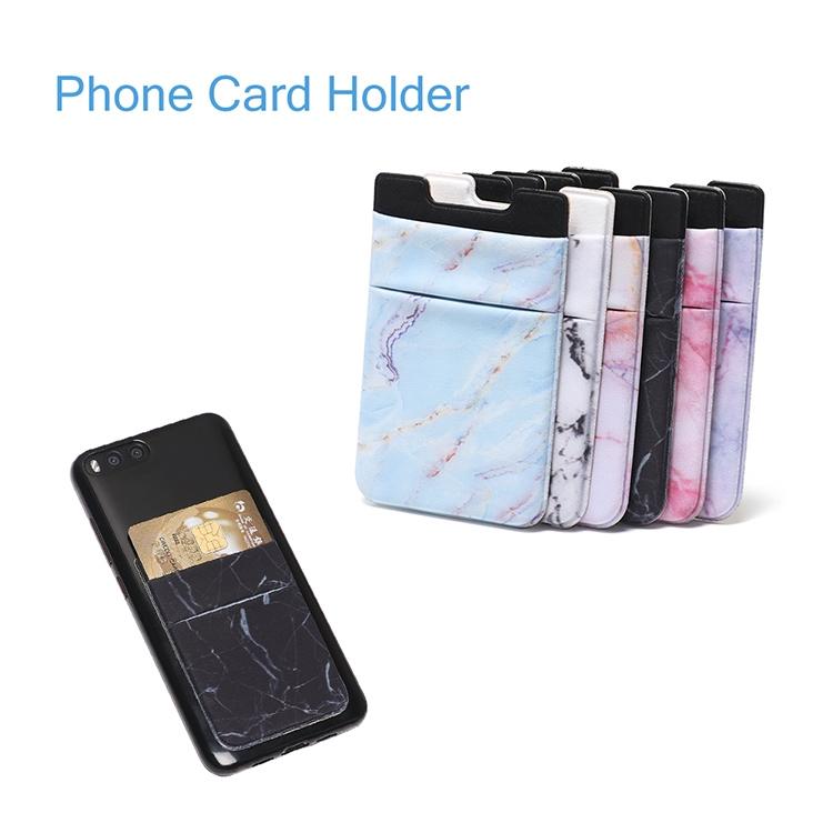 Marble Road Stretch Phone Card Holder Sticky Clip - Red 9
