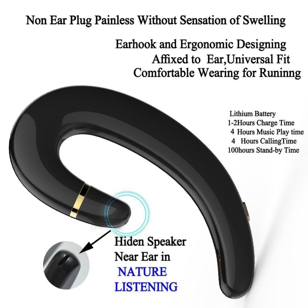 Waterproof Wireless Earphone with Mic for Android / Iphone - Silver 3