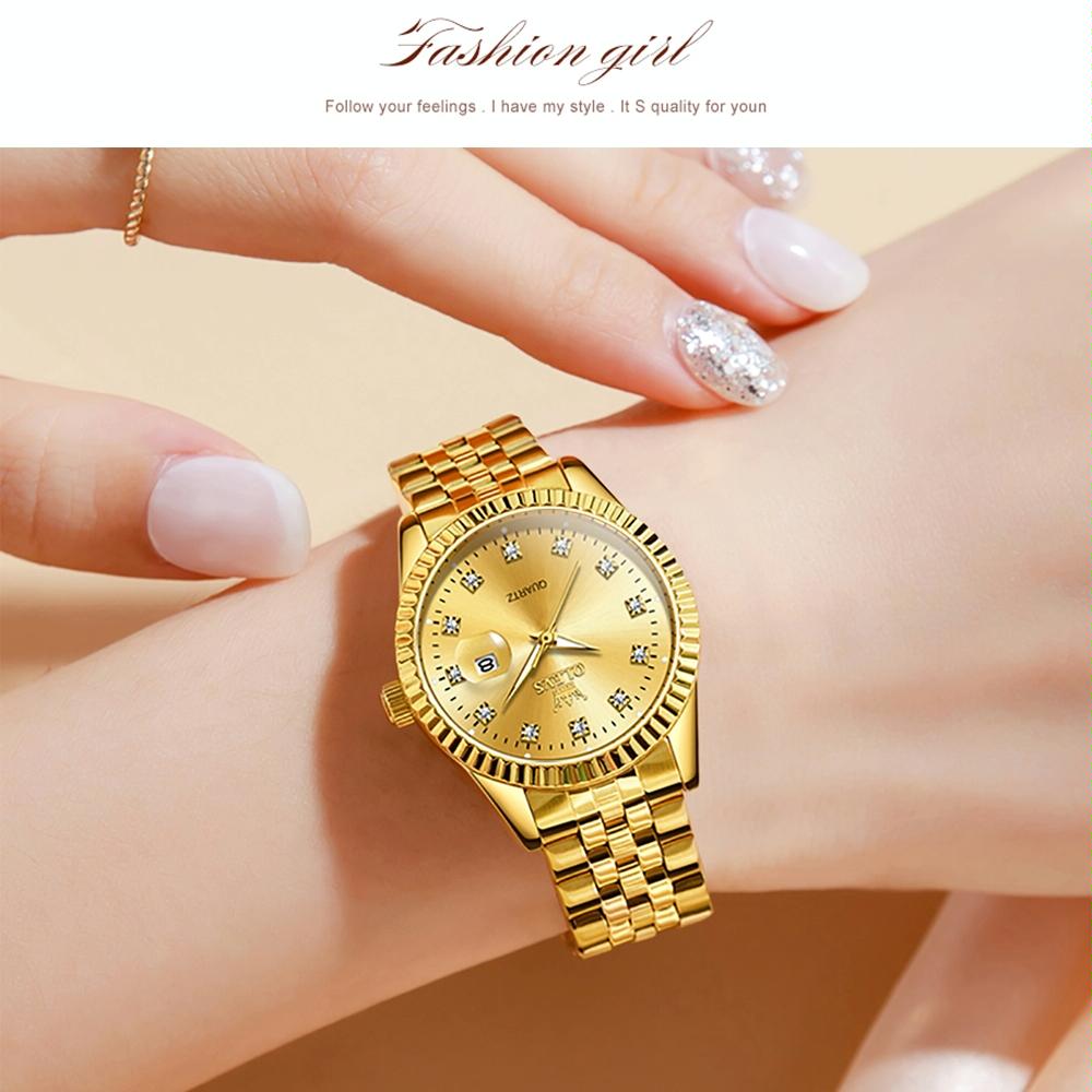 Women Luminous Diamond Quartz Watch - Waterproof - White 6