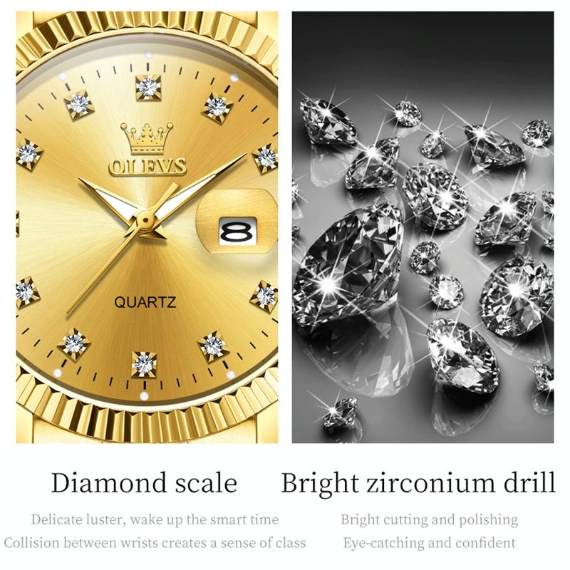 Women Luminous Diamond Quartz Watch - Waterproof - White 8