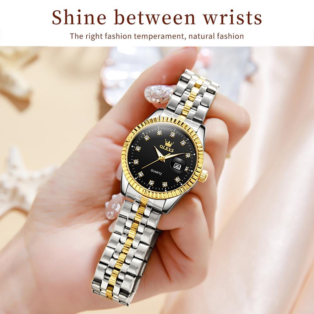 Women Luminous Diamond Quartz Watch - Waterproof - White 13
