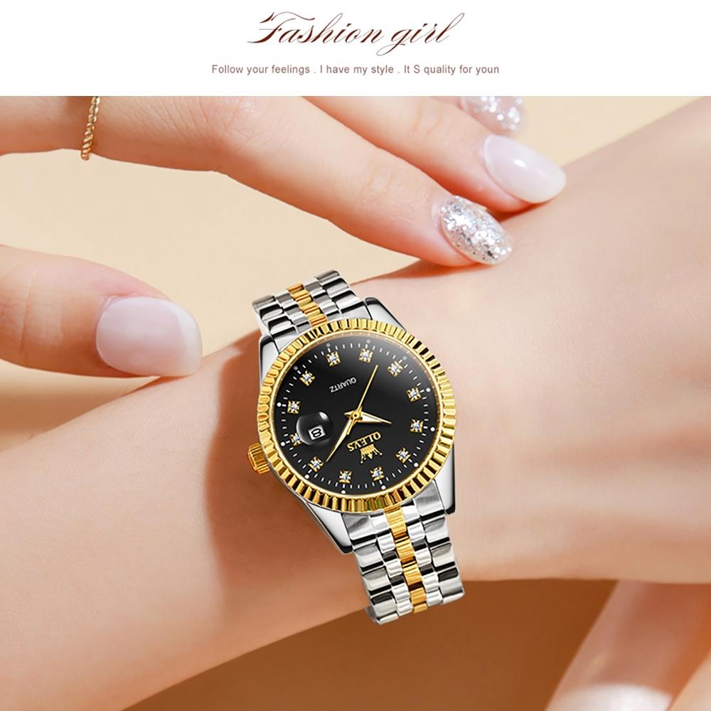 Women Luminous Diamond Quartz Watch - Waterproof - White 14