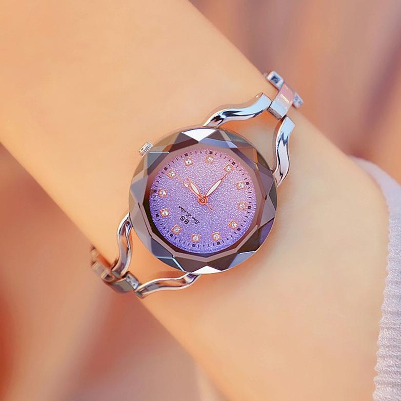 Sparkling Aurora Star Diamond Chain Watch for Women - Rose Gold