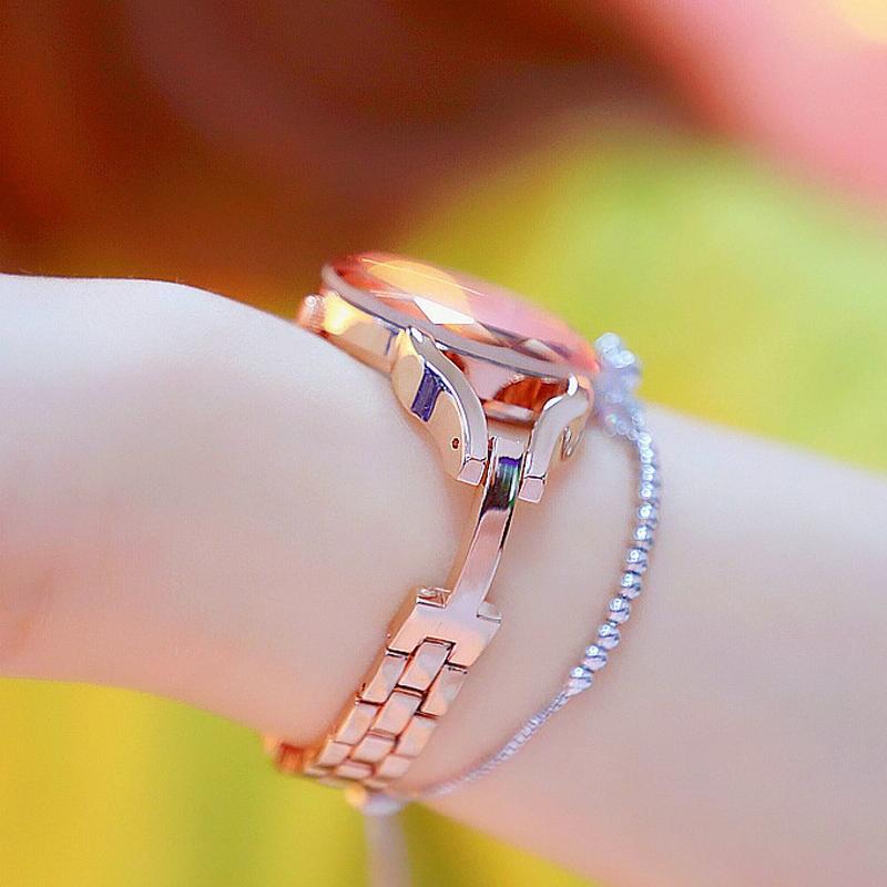 Sparkling Aurora Star Diamond Chain Watch for Women - Rose Gold 7