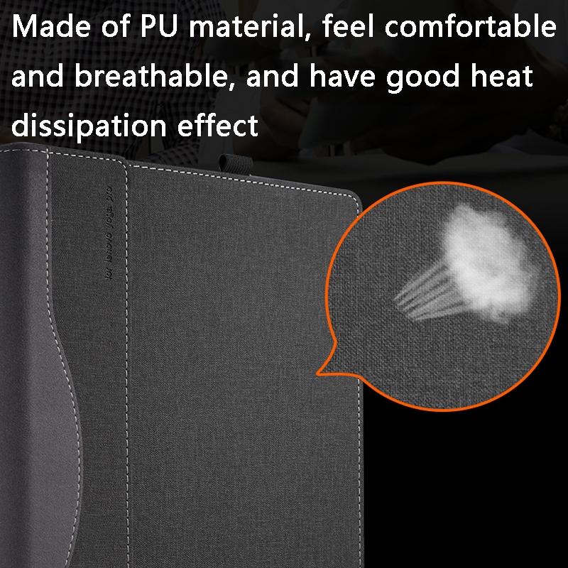 Protective Laptop Case for Hp Envy X360 15 Leather - Wine Red 6