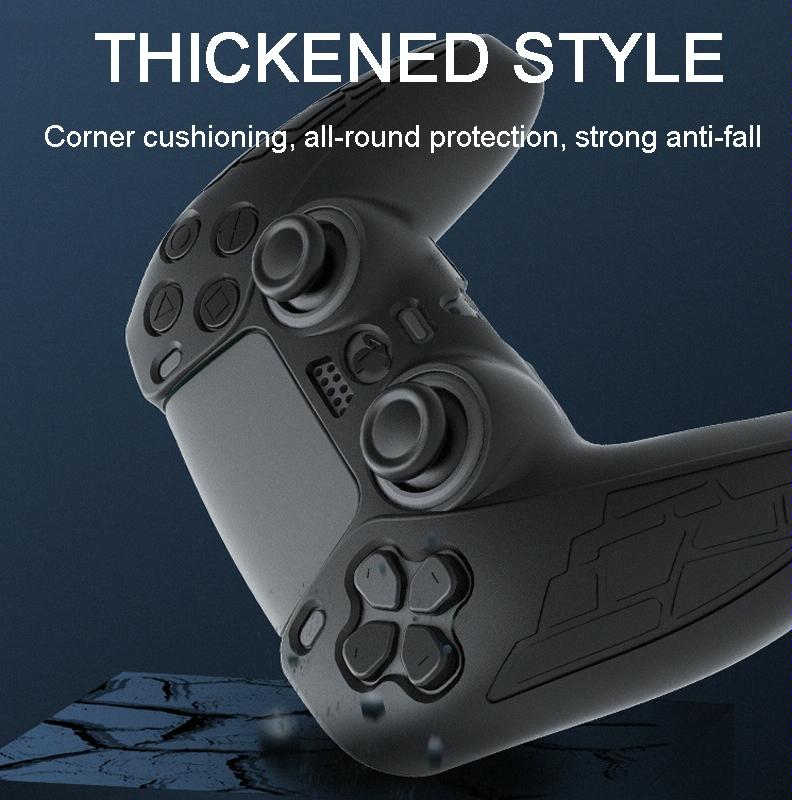Thickened Non-slip Silicone Case for Ps5 Gamepad - Protective Cover - Blue 9