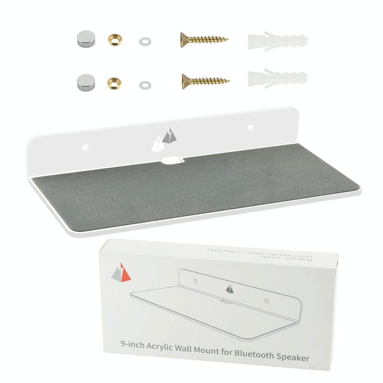 Bluetooth Speaker Wall Storage Bracket - Home Living Room Organizer - Transparent 10
