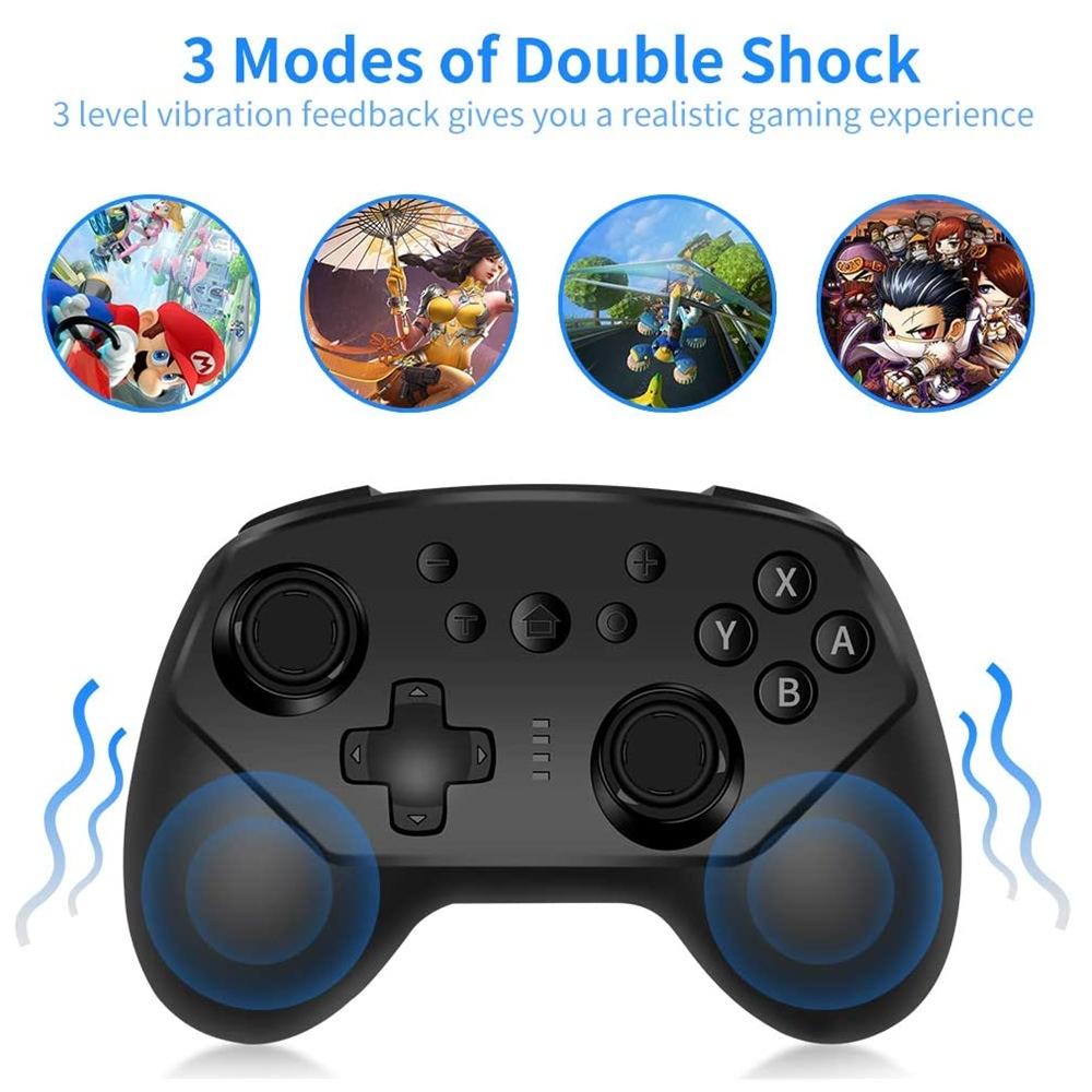 Wireless Game Handle for Nintendo Switch Lite - Tooth Design - Black 7