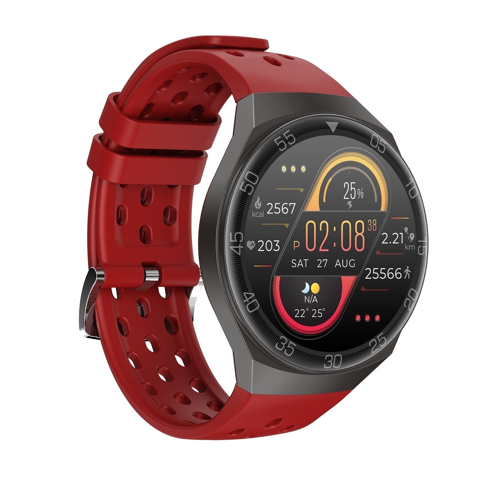 1.28 Inch Ips Screen Bluetooth 5.0 Ip67 Waterproof Smart Watch Support Sleep Monitor / Multi-Sports Mode / Heart Rate Monitor / Blood Pressure Monitoring - Black 3