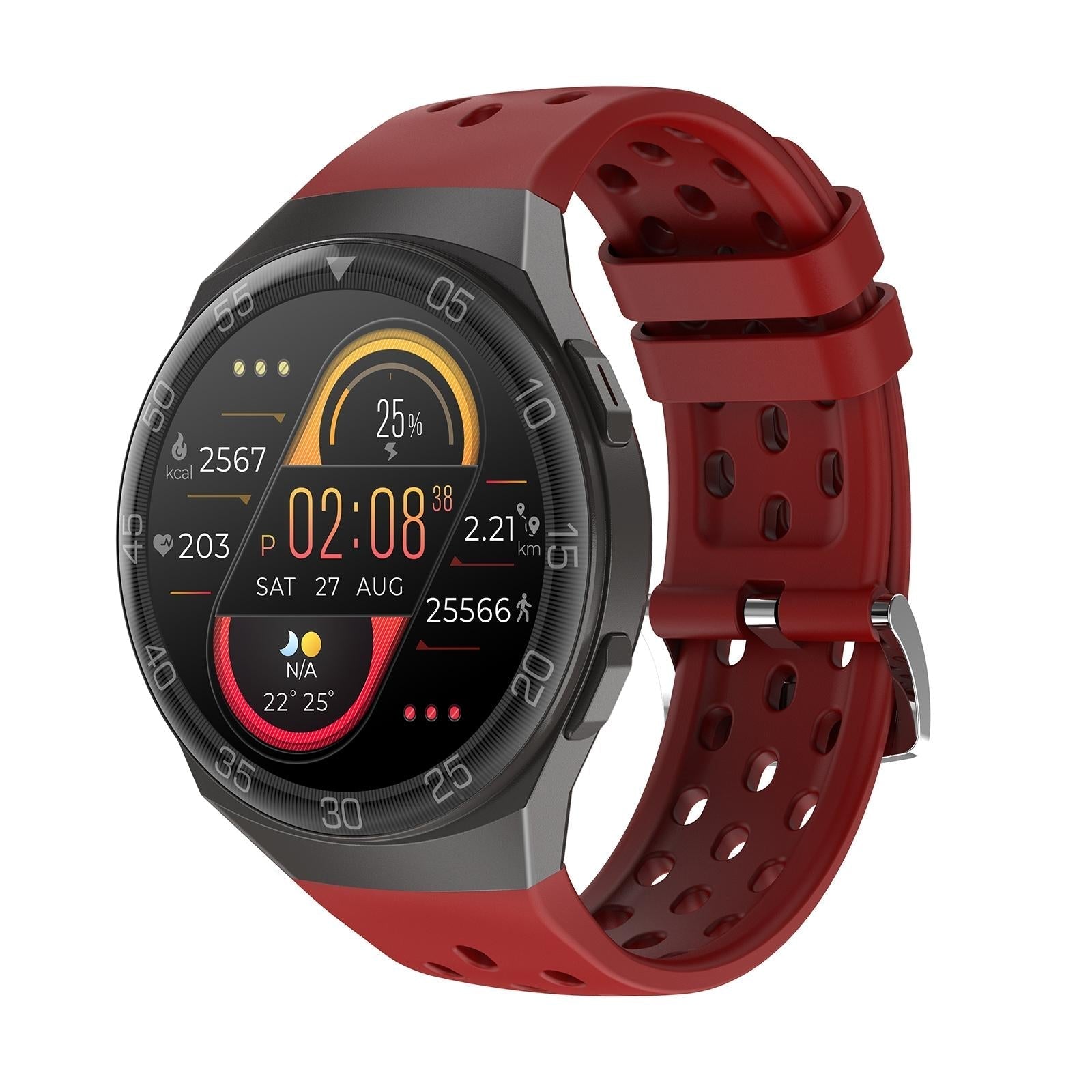 1.28 Inch Ips Screen Bluetooth 5.0 Ip67 Waterproof Smart Watch Support Sleep Monitor / Multi-Sports Mode / Heart Rate Monitor / Blood Pressure Monitoring - Black 15