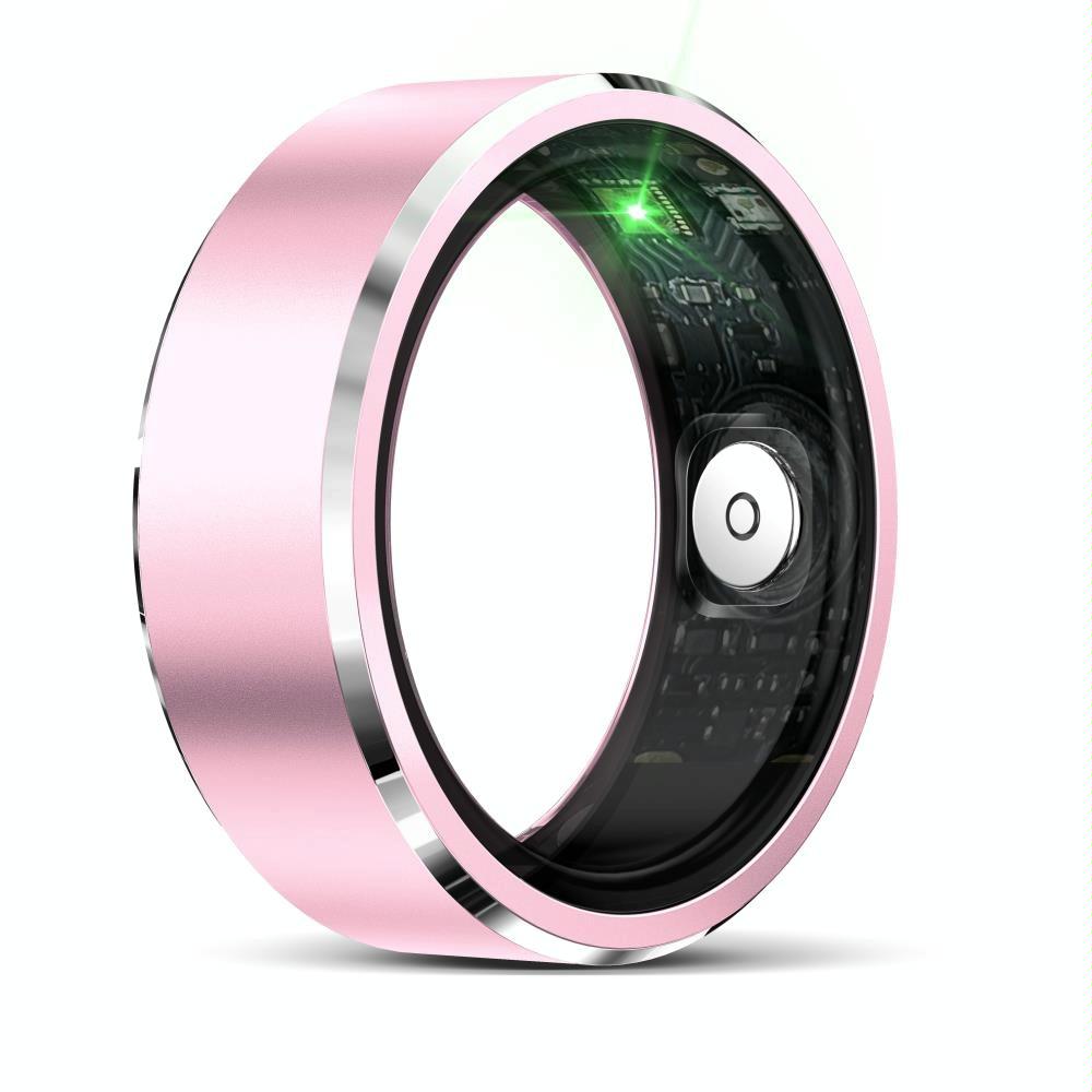 Smart Ring For Health Monitoring & Multiple Sports Modes - Size 10 - Pink 10