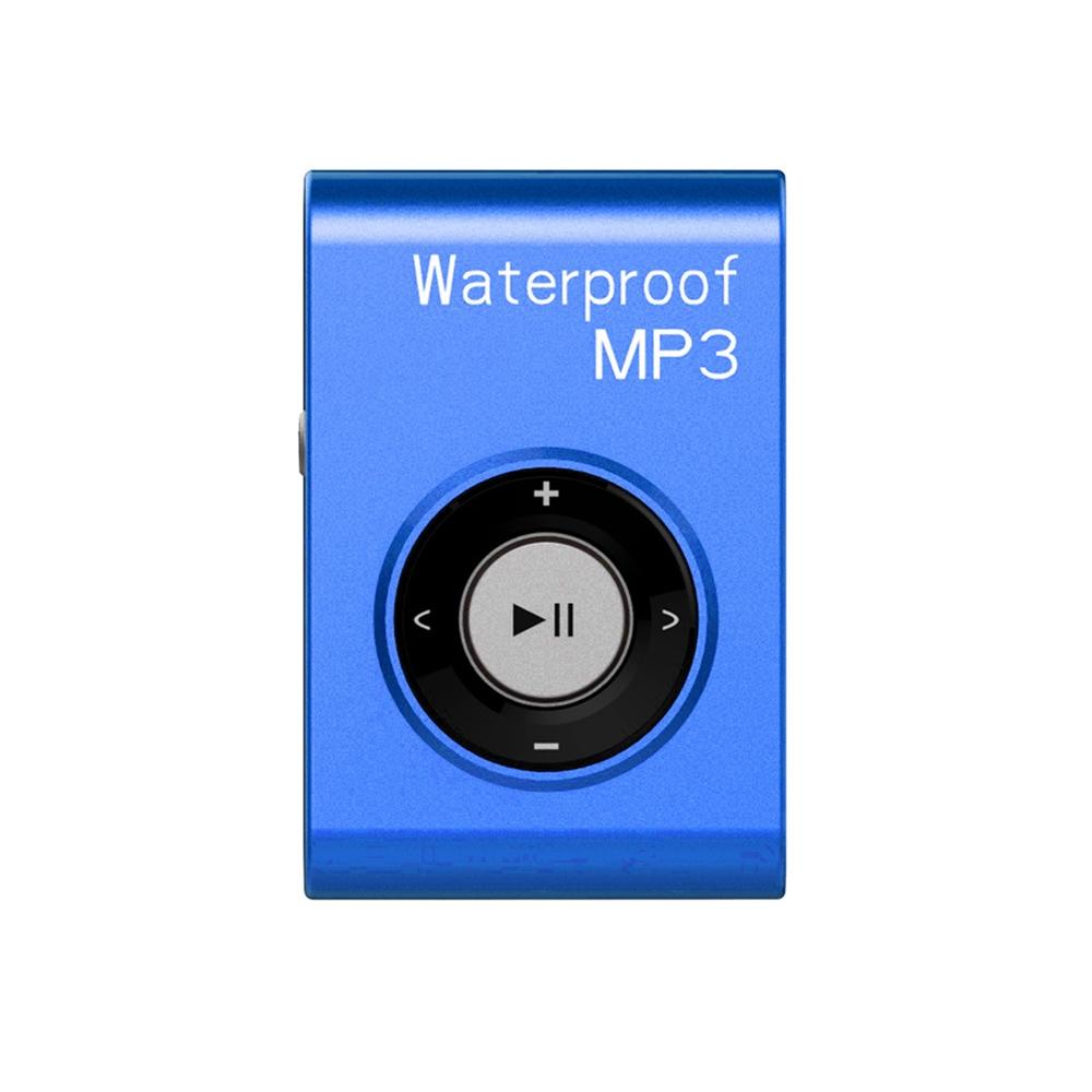 Waterproof Mp3 Player For Swimming & Diving 4Gb Memory Fm Radio Blue 3
