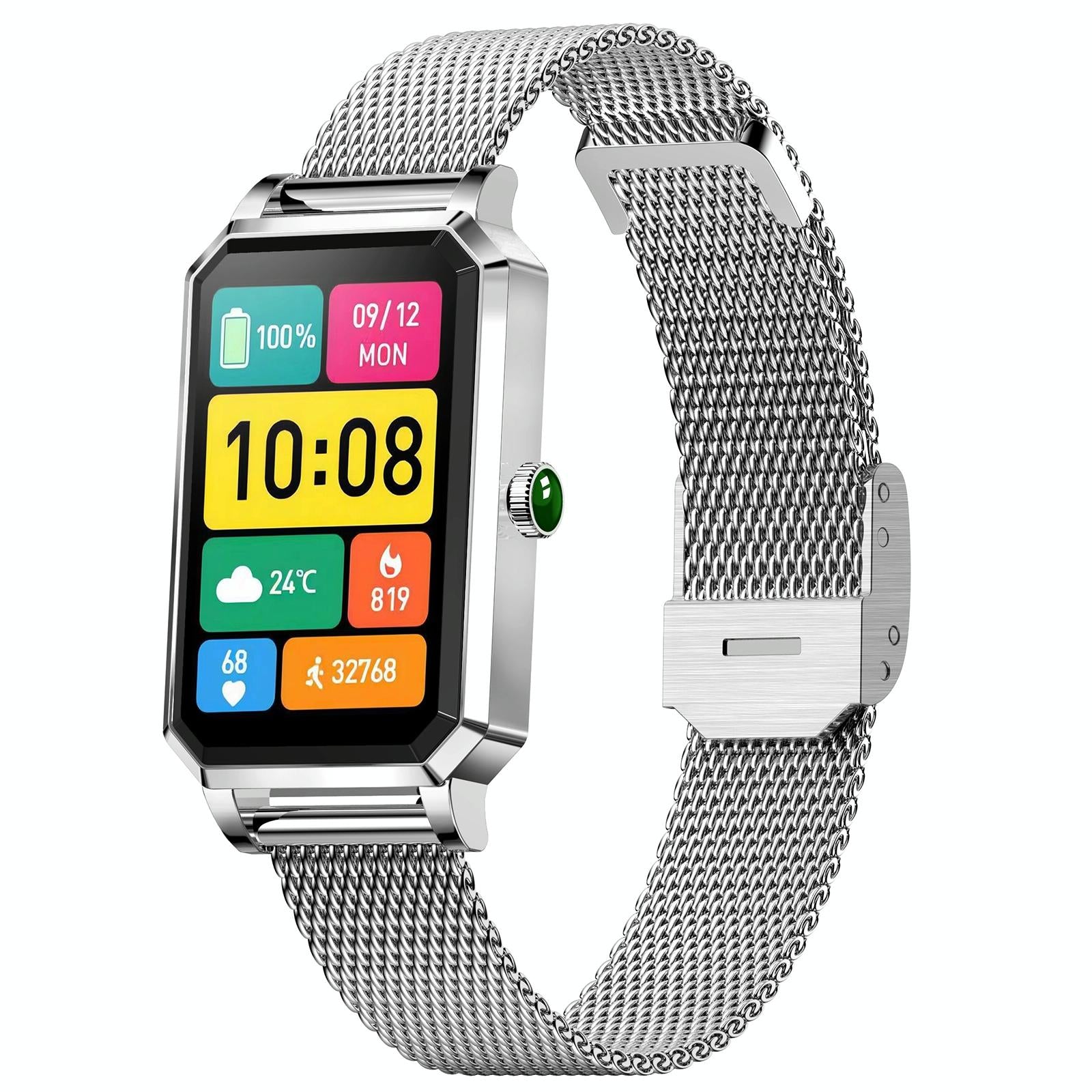1.13 Inch Women's Smart Watch With Colour Screen & Health Tracking - Silver 9