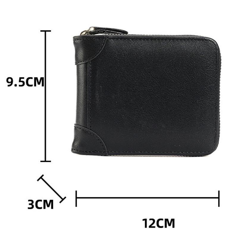 Rfid-protected Men Zip Wallet - Secure & Stylish - Brown 3