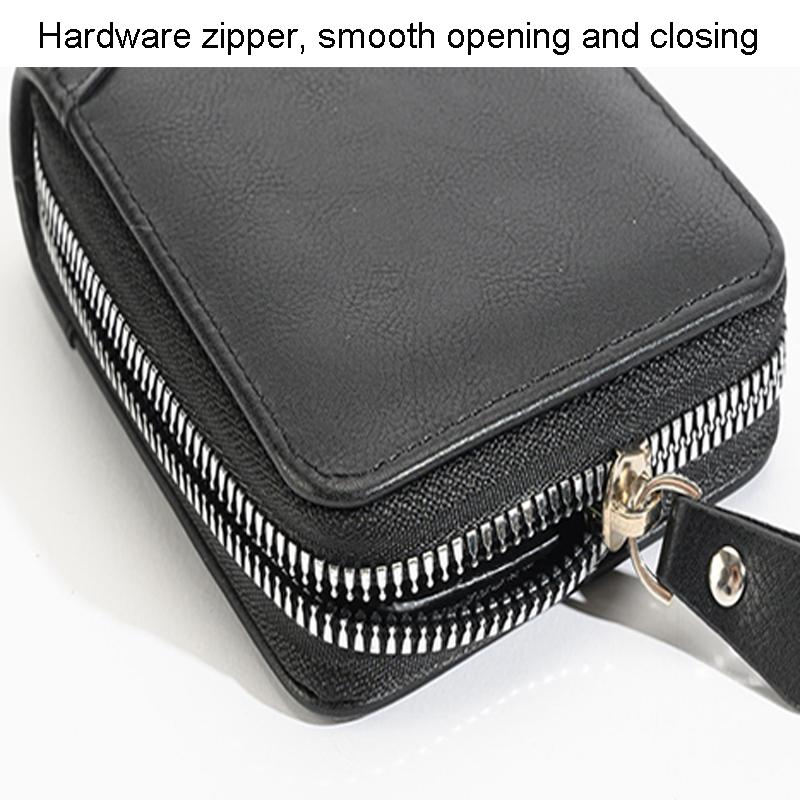 Rfid-protected Men Zip Wallet - Secure & Stylish - Brown 8