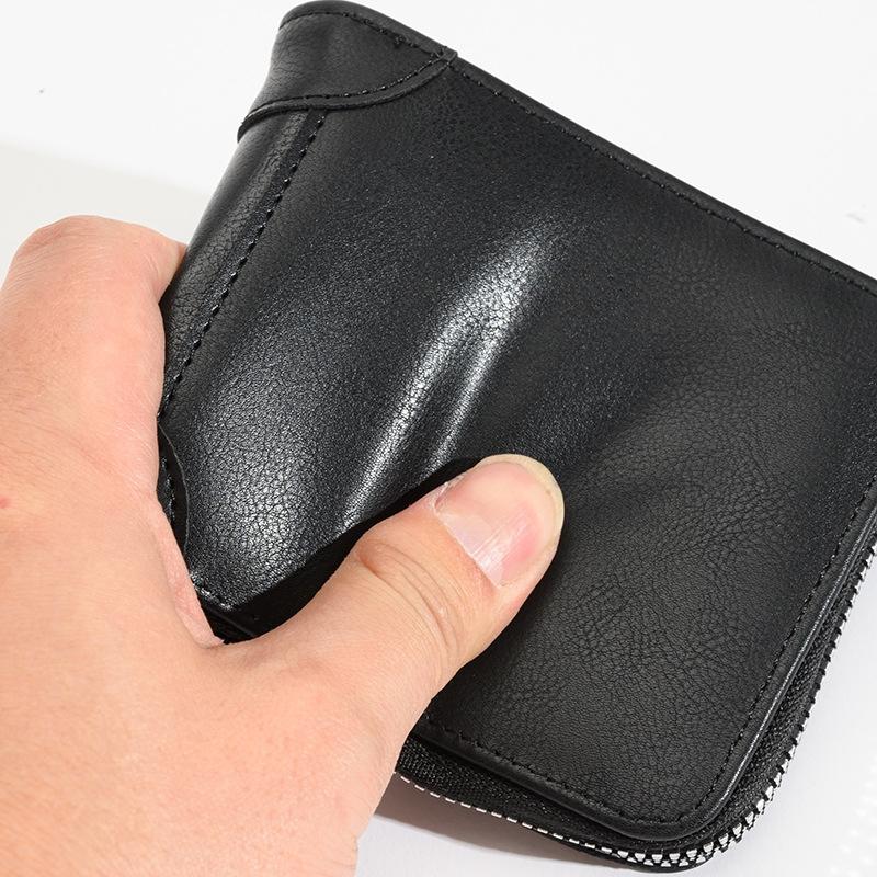Rfid-protected Men Zip Wallet - Secure & Stylish - Brown 10