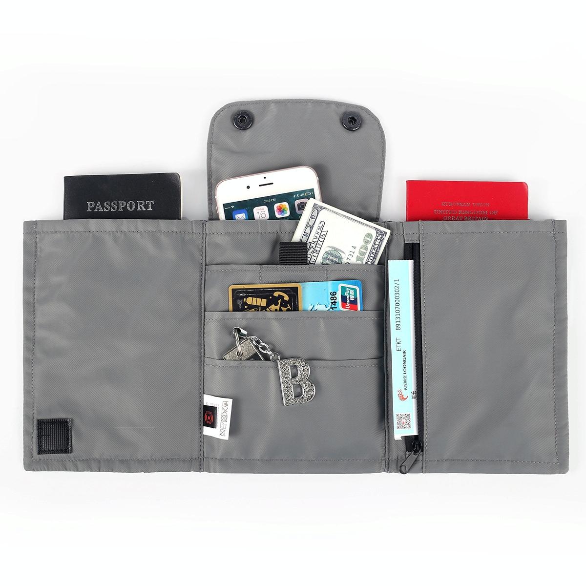 Waterproof Neck Bag for Passport and Phone - Rfid Protected - Orange 4
